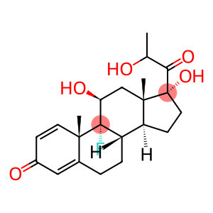 Androsta-1,4-dien-3-one, 9-fluoro-11,17-dihydroxy-17-(2-hydroxy-1-oxopropyl)-, (11β,17α)-