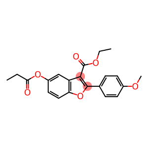 ethyl 2-(4-methoxyphenyl)-5-(propionyloxy)benzofuran-3-carboxylate
