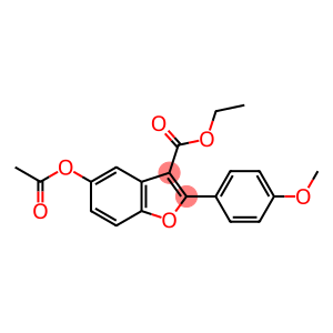 3-Benzofurancarboxylic acid, 5-(acetyloxy)-2-(4-methoxyphenyl)-, ethyl ester