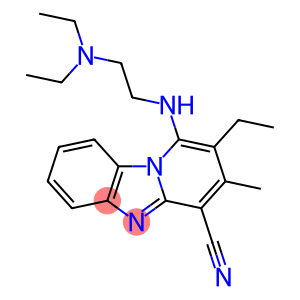 1-{[2-(diethylamino)ethyl]amino}-2-ethyl-3-methylpyrido[1,2-a]benzimidazole-4-carbonitrile