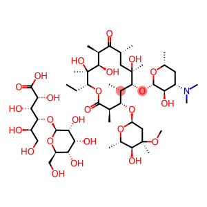 Erythromycin, 4-O-beta-D-galactopyranosyl-D-gluconate (salt)