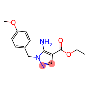 1H-Pyrazole-4-carboxylic acid, 5-amino-1-[(4-methoxyphenyl)methyl]-, ethyl ester