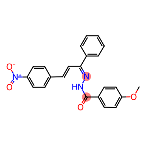 N'-(3-{4-nitrophenyl}-1-phenyl-2-propenylidene)-4-methoxybenzohydrazide