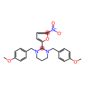 2-{5-nitrofuran-2-yl}-1,3-bis{[4-(methyloxy)phenyl]methyl}hexahydropyrimidine