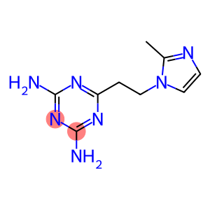 5-triazine-2,4-diamine,6-[2-(2-methyl-1h-imidazol-1-yl)ethyl]-3