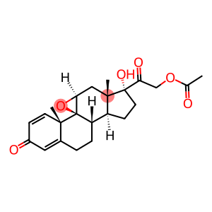 21-Acetoxy-9B,11B-epoxy-17a-hydroxy-pregna-1,4-diene-3,20-dione