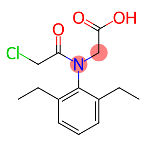 2-[N-(Chloroacetyl)-2,6-diethylanilino]acetic acid