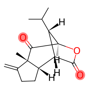 (1R,8aα,9S)-1,4,5,5a,6,7,8,8a-Octahydro-5aα-methyl-6-methylene-9-isopropyl-1,4α-methano-2H-cyclopent[d]oxepine-2,5-dione