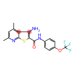 3-amino-4,6-dimethyl-N-[4-(trifluoromethoxy)phenyl]thieno[2,3-b]pyridine-2-carboxamide