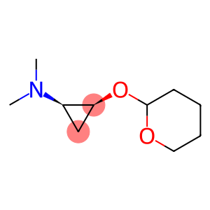 Cyclopropanamine, N,N-dimethyl-2-[(tetrahydro-2H-pyran-2-yl)oxy]-, (1R,2S)-rel- (9CI)