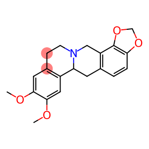 12H-Benzo[a]-1,3-benzodioxolo[4,5-g]quinolizine, 6,6a,11,14-tetrahydro-8,9-dimethoxy-