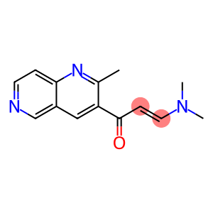 2-Propen-1-one, 3-(dimethylamino)-1-(2-methyl-1,6-naphthyridin-3-yl)-, (2E)-
