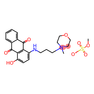 4-[3-[(9,10-dihydro-4-hydroxy-9,10-dioxoanthryl)amino]propyl]-4-methylmorpholinium methyl sulphate