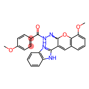 (E)-N-(3-(1H-benzo[d]imidazol-2-yl)-8-methoxy-2H-chromen-2-ylidene)-4-methoxybenzohydrazide