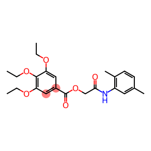 2-(2,5-dimethylanilino)-2-oxoethyl 3,4,5-triethoxybenzoate