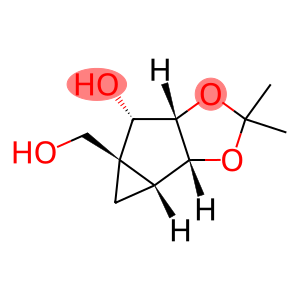 Cyclopropa[3,4]cyclopenta[1,2-d]-1,3-dioxole-4a(3aH)-methanol, tetrahydro-5-hydroxy-2,2-dimethyl-, (3aR,3bR,4aS,5S,5aS)- (9CI)