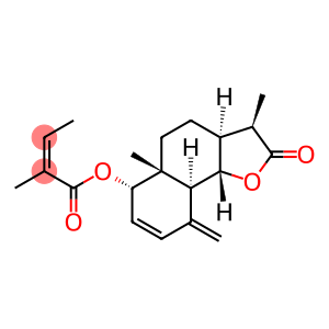 (Z)-2-Methyl-2-butenoic acid [(3R)-2,3,3aβ,4,5,5a,6,9,9aβ,9bα-decahydro-3,5aα-dimethyl-9-methylene-2-oxonaphtho[1,2-b]furan-6β-yl] ester