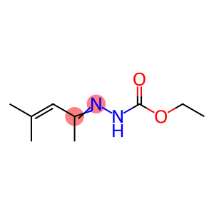 Hydrazinecarboxylic  acid,  (1,3-dimethyl-2-butenylidene)-,  ethyl  ester  (9CI)