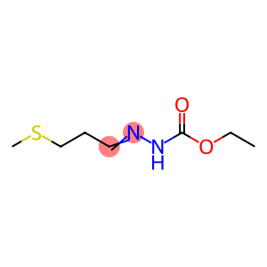 Hydrazinecarboxylic  acid,  [3-(methylthio)propylidene]-,  ethyl  ester  (9CI)