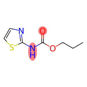 Carbamic  acid,  2-thiazolyl-,  propyl  ester  (9CI)
