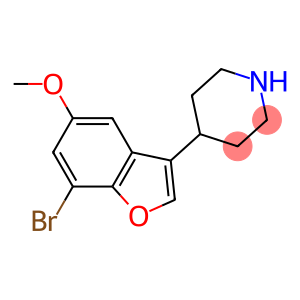 4-(7-bromo-5-methoxy-1-benzofuran-3-yl)piperidine