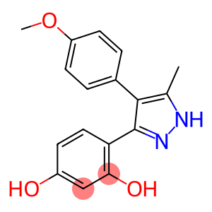 4-(4-(4-methoxyphenyl)-5-methyl-1H-pyrazol-3-yl)benzene-1,3-diol