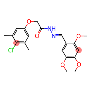 2-(4-chloro-3,5-dimethylphenoxy)-N'-(2,4,5-trimethoxybenzylidene)acetohydrazide