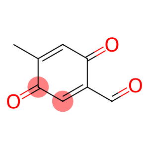 1,4-Cyclohexadiene-1-carboxaldehyde, 4-methyl-3,6-dioxo- (9CI)