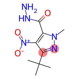 1H-Pyrazole-5-carboxylicacid,3-(1,1-dimethylethyl)-1-methyl-4-nitro-,hydrazide(9CI)