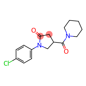 1-(4-Chlorophenyl)-4-(piperidinocarbonyl)pyrrolidin-2-one