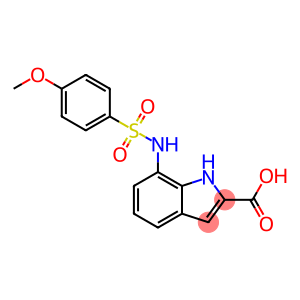 7-{[(4-METHOXYPHENYL)SULFONYL]AMINO}-1H-INDOLE-2-CARBOXYLICACID