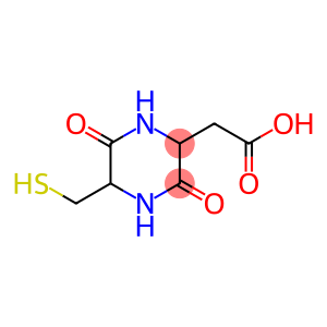2-Piperazineacetic acid, 5-(mercaptomethyl)-3,6-dioxo- (9CI)