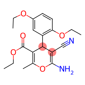ethyl 6-amino-5-cyano-4-(2,5-diethoxyphenyl)-2-methyl-4H-pyran-3-carboxylate