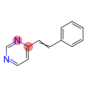 Pyrimidine, 4-(2-phenylethenyl)-