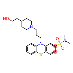 10H-Phenothiazine-2-sulfonamide, 10-[3-[4-(2-hydroxyethyl)-1-piperidinyl]propyl]-N,N-dimethyl-