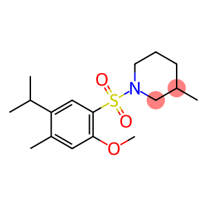 1-((5-isopropyl-2-methoxy-4-methylphenyl)sulfonyl)-3-methylpiperidine