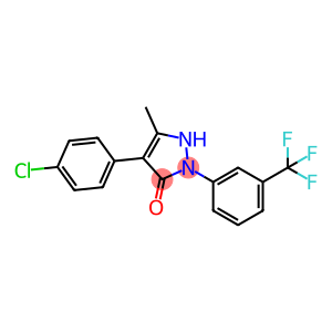 4-(4-chlorophenyl)-5-methyl-2-[3-(trifluoromethyl)phenyl]-1,2-dihydro-3H-pyrazol-3-one