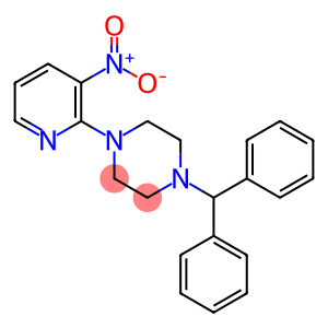 1-(diphenylmethyl)-4-(3-nitropyridin-2-yl)piperazine