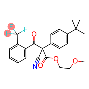2-methoxyethyl (RS)-2-(4-tert-butylphenyl)-2-cyano-3-oxo-3-(alpha,alpha,alpha-trifluoro-o-tolyl)propionate