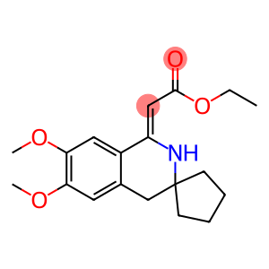 ethyl [6,7-dimethoxy-3,4-dihydrospiro(isoquinoline-3,1'-cyclopentane)-1(2H)-ylidene]acetate