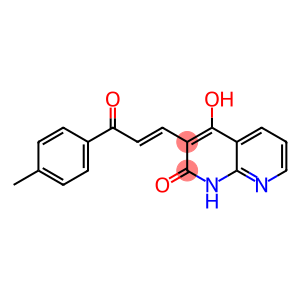 1,8-Naphthyridin-2(1H)-one,4-hydroxy-3-[3-(4-methylphenyl)-3-oxo-1-propenyl]-(9CI)