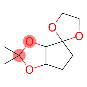Spiro[4H-cyclopenta-1,3-dioxole-4,2-[1,3]dioxolane], tetrahydro-2,2-dimethyl- (9CI)