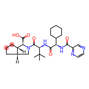 (3S,3aS,6aR)-2-[(2S)-2-[[(2S)-2-cyclohexyl-2-(pyrazine-2-carbonylamino)acetyl]amino]-3,3-dimethylbutanoyl]-3,3a,4,5,6,6a-hexahydro-1H-cyclopenta[c]pyrrole-3-carboxylicaci