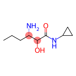 (S)-3-amino-2-hydroxyhexanoylcyclopropylamide