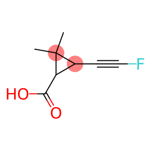 Cyclopropanecarboxylic acid, 3-(fluoroethynyl)-2,2-dimethyl- (9CI)