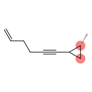 Cyclopropane, 1-(5-hexen-1-ynyl)-2-methyl-, (1R,2R)-rel- (9CI)