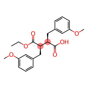 Butanedioic acid, 2,3-bis[(3-methoxyphenyl)methyl]-, 1-ethyl ester, (2R,3R)-