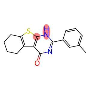 2-(3-methylphenyl)-5,6,7,8-tetrahydro[1]benzothieno[2,3-d]pyrimidin-4(3H)-one