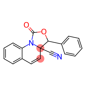 1H-Oxazolo[3,4-a]quinoline-3a(3H)-carbonitrile,  1-oxo-3-phenyl-