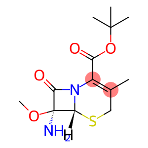 5-Thia-1-azabicyclo[4.2.0]oct-2-ene-2-carboxylic acid, 7-amino-7-methoxy-3-methyl-8-oxo-, 1,1-dimethylethyl ester, (6R-cis)- (9CI)